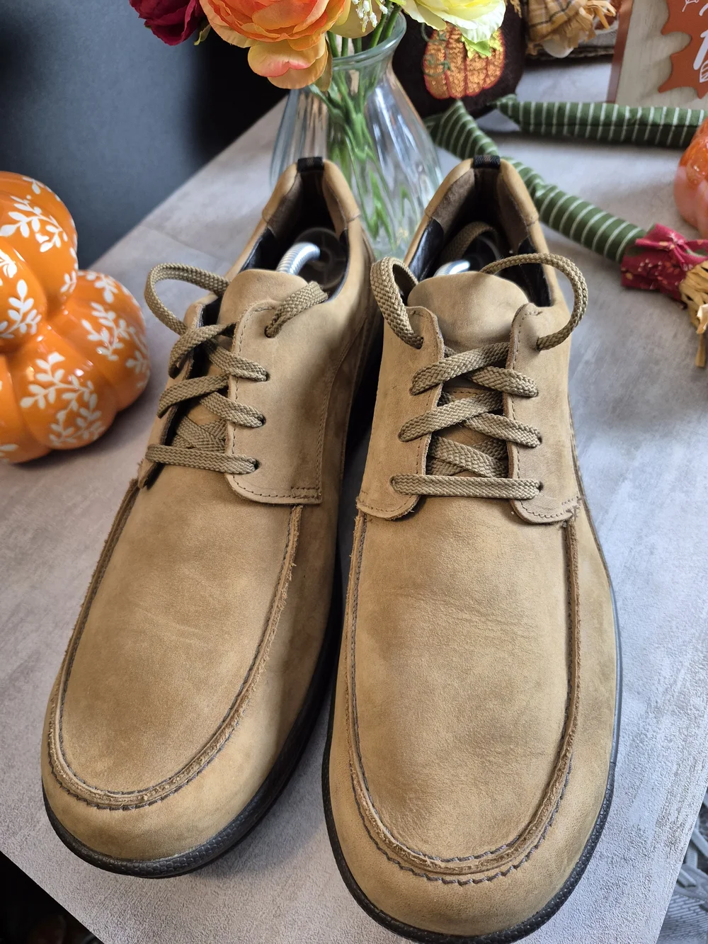 SAS Mens, Casual Suede Lace-Up Shoes in Brown.Size 12m.